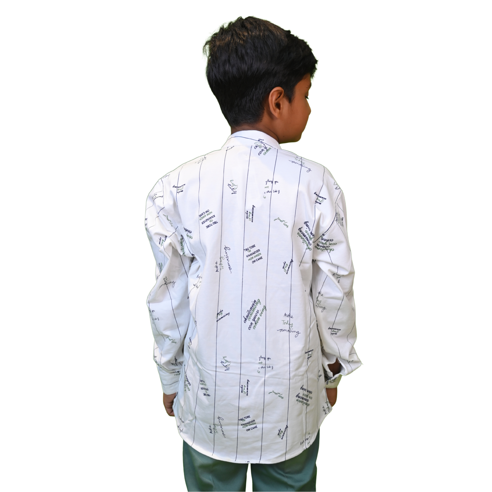 Boys Cotton Full Sleeve Shirts and Full Cotton Pants - Image 2