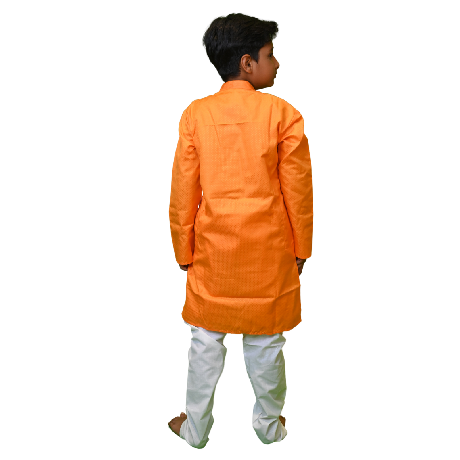 Boys Orange Punjabi - Image 4