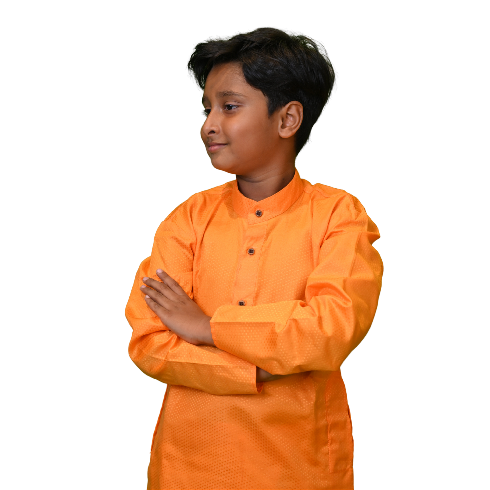 Boys Orange Punjabi - Image 2
