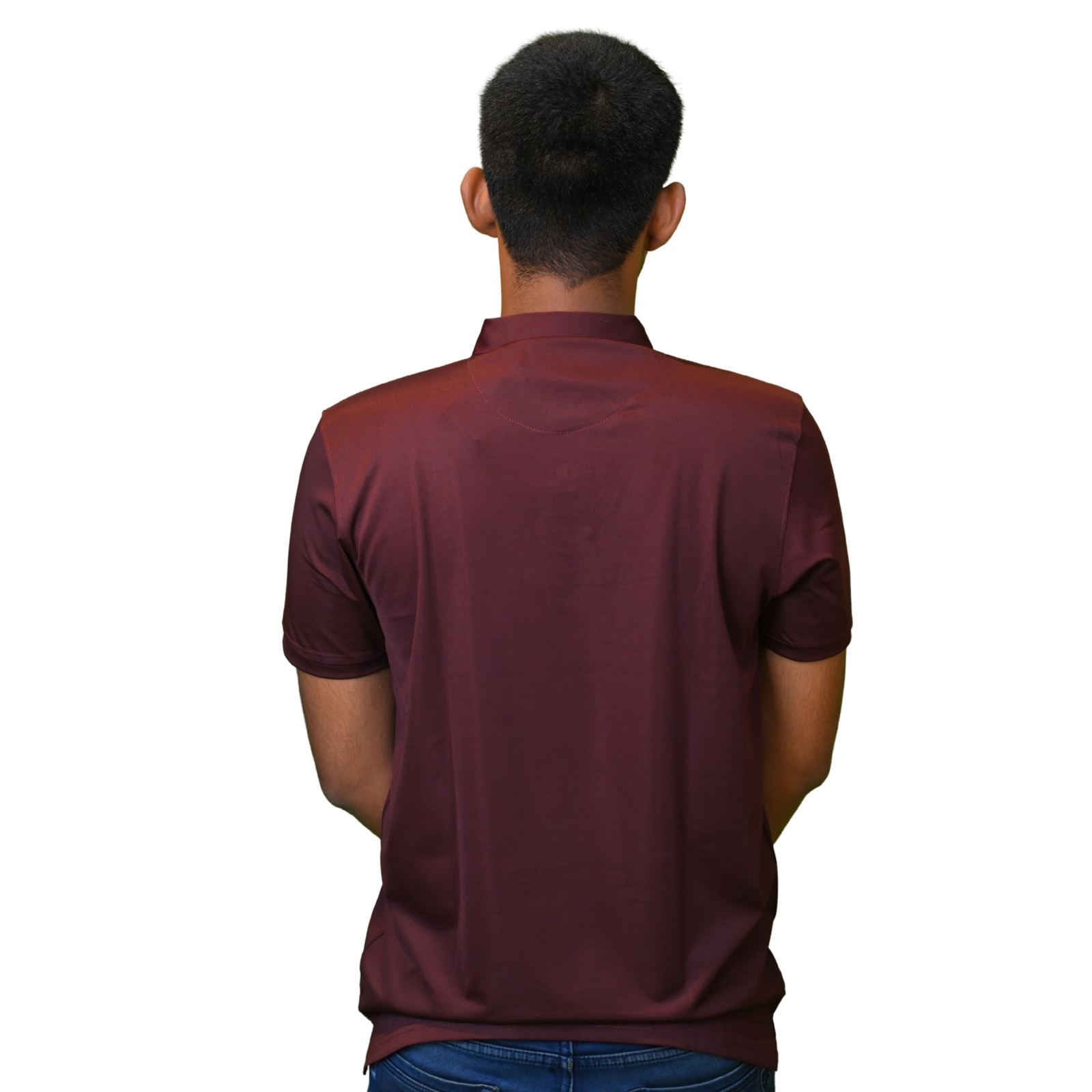 Men's Sports Casual Polo T-Shirt – Chocolate Color - Image 2