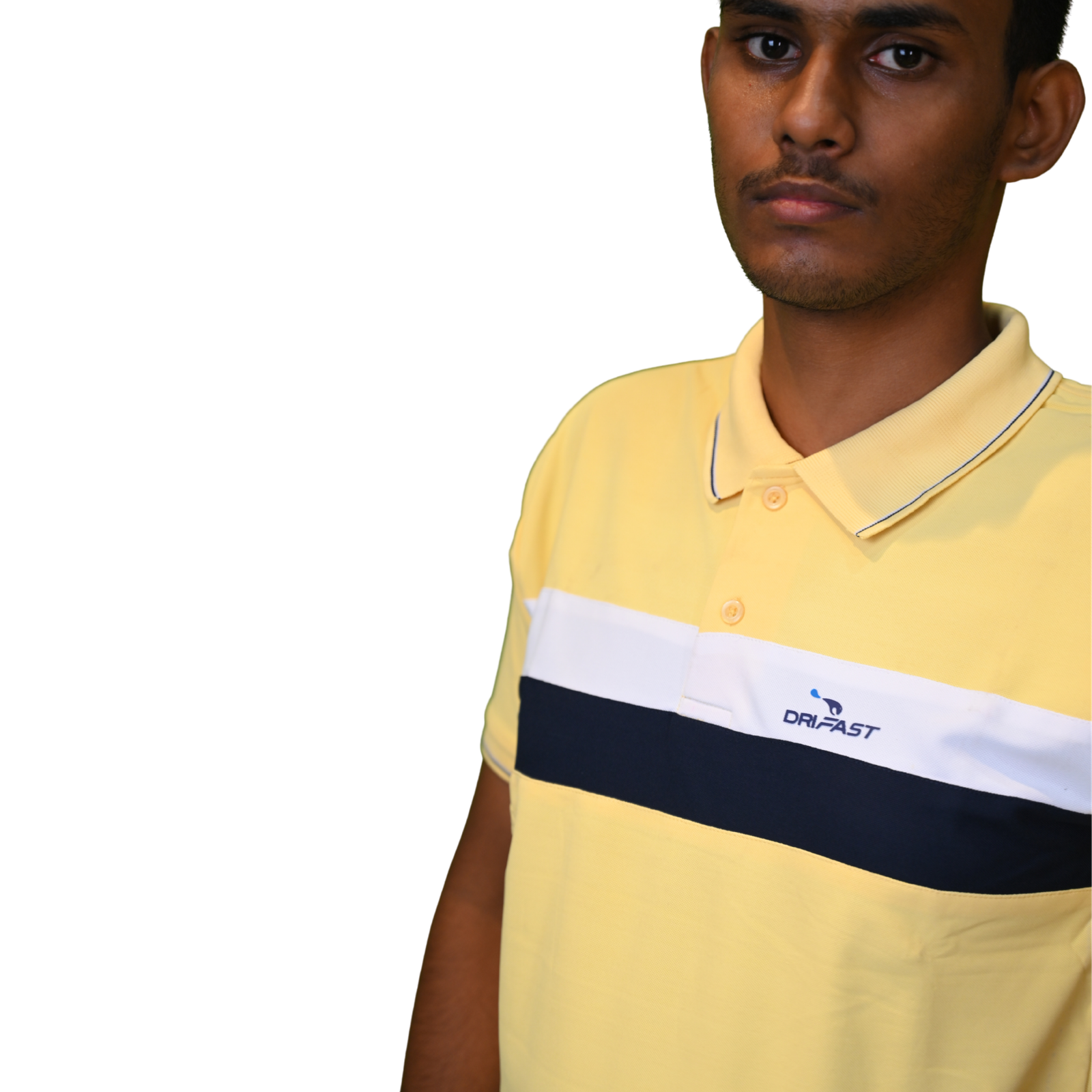 Men's Cotton Lycra (Kulti) Polo T-Shirt – Yellow Color - Image 2