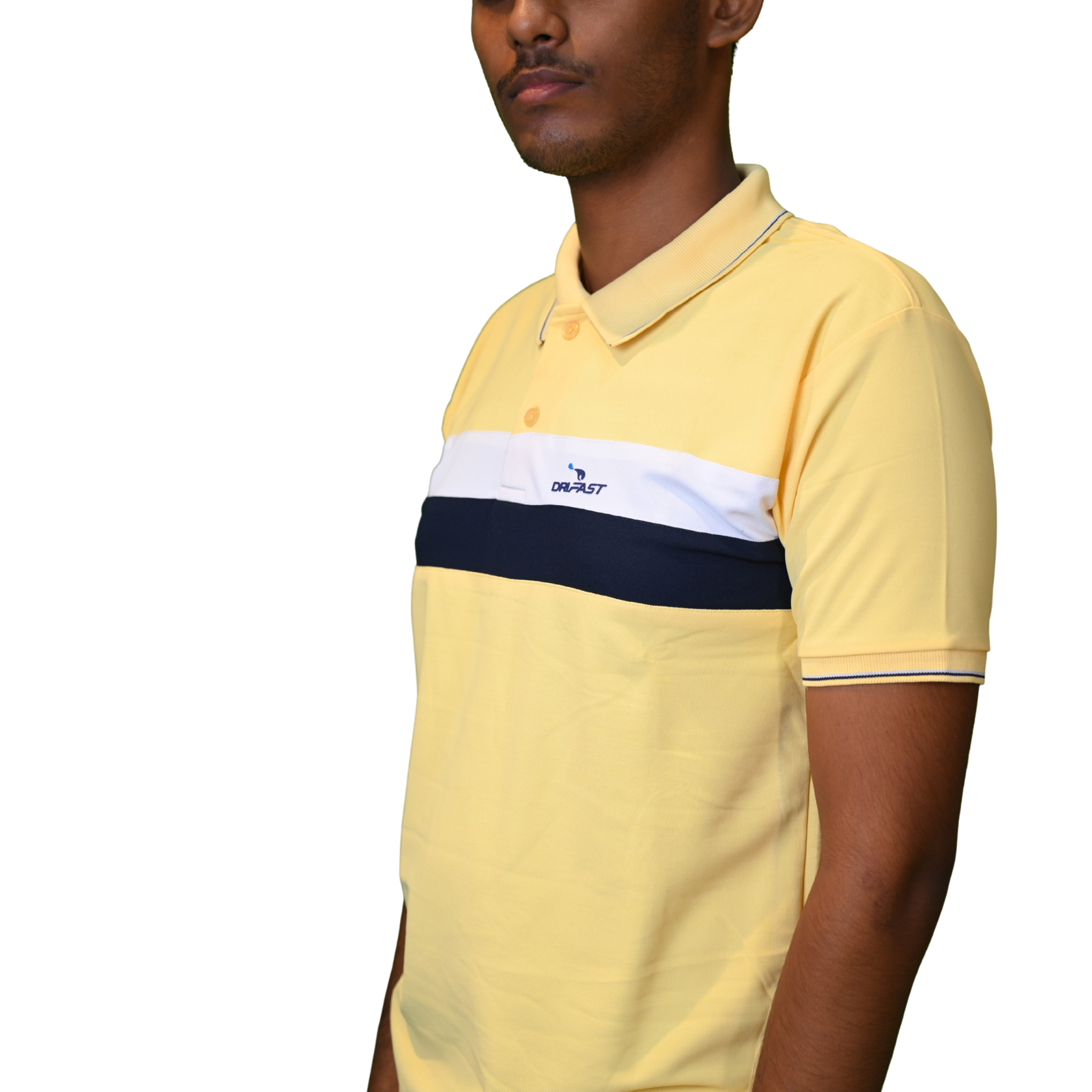 Men's Cotton Lycra (Kulti) Polo T-Shirt – Yellow Color - Image 5