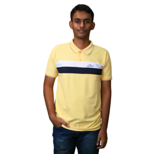 Men's Cotton Lycra (Kulti) Polo T-Shirt – Yellow Color